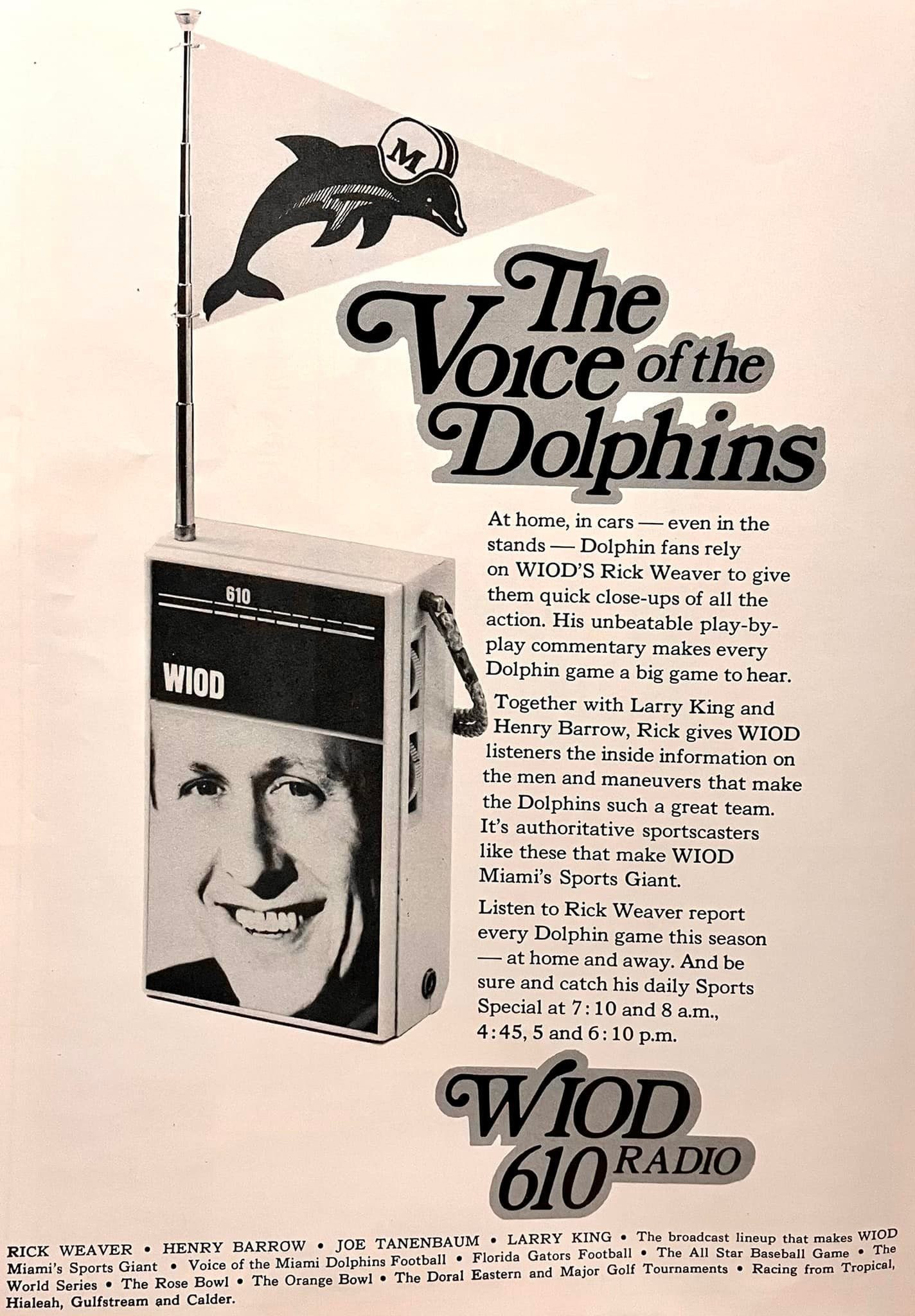 Remembering Rick Weaver: The Voice of the Dolphins