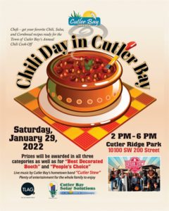 ‘Chili Day in Cutler Bay’ expected on Jan. 29