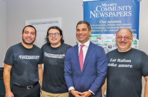 Miami Mayor Francis Suarez speaks at Community Newspapers luncheon