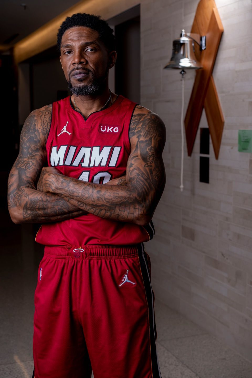 Heat's Udonis Haslem working on and off the court in Miami