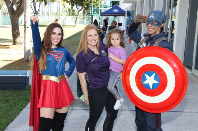 Superhero sightings at children’s Aventura vaccination event