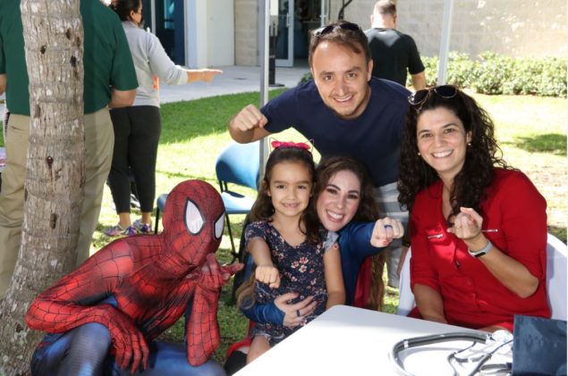 Superhero sightings at children’s Aventura vaccination event