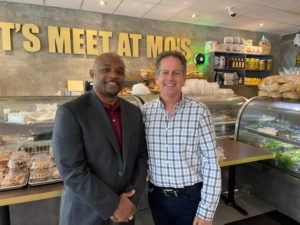 Tre Pennie stops in at Mo’s Bagels –“Government Center South’