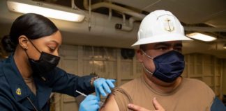 Homestead Sailor gets his COVID-19 booster Homestead Sailor gets his COVID-19 booster