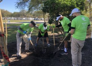 FPL volunteers help enhance the WOW Center in Kendall