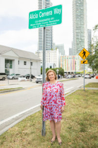 County commisioners co-designate part of S. Miami Ave. as 'Alicia Cervera Way'