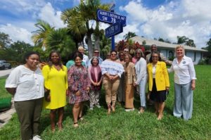 Village street co-dedicated to honor Albert E. Dotson, Sr.