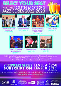 South Motors Jazz at Pinecrest Gardens now selling subscriptions for the 2022-2023 season