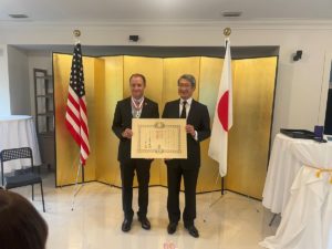 Government of Japan honors Keith Henry during ceremony