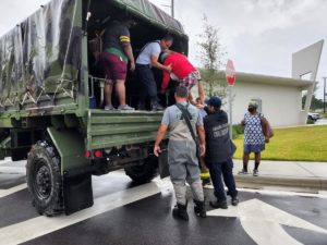 Miami-Dade Fire Rescue helps residents in flooded areas