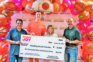 Dunkin’ donates 696 lbs. of coffee, $6,960 to Feeding South Florida