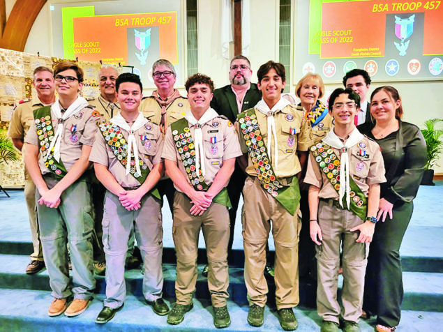 Eagle Scouts inducted into 2021 and 2022 Eagle Courts of Honor