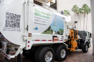 Miami-Dade County introduces its first electric-powered waste collection vehicle