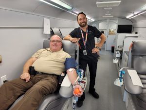 Village Policing Unit hosts blood drive ahead of Hurricane Ian