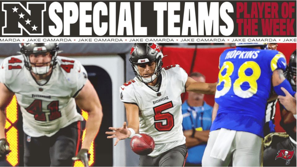 Bucs punter Jake Camarda named NFC Special Teams Player of the Week - Bucs  Nation