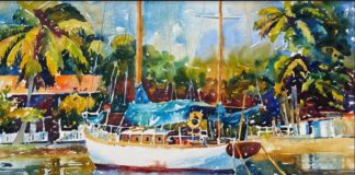 The Florida Watercolor Society’s 2022 traveling exhibition at the Wirtz Gallery The Florida Watercolor Society’s 2022 traveling exhibition is at the Wirtz Gallery, which is inside the First National Bank of South Miami, 5750 Sunset Dr. The opening reception is Nov. 15, 5:30-7:30 p.m. and closing date is Dec. 28. Viewing hours at the bank/gallery are Monday-Thursday, 9 a.m.-4 p.m.; Friday, 9 a.m.-5 p.m.; closed Saturday and Sunday. Pictured is Steve Rogers’ painting titled Hurricane Hole.