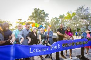 Thousands of people mark the opening of Losner park