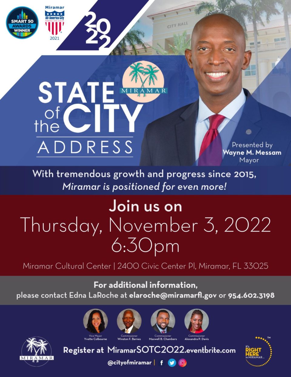 Miramars Mayor Wayne M Messam To Deliver In Person State Of The City Address Featured 