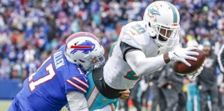 Dolphins Lose 34-31 in Thrilling AFC Wildcard Matchup against the Buffalo Bills