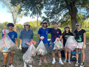 Student led initiative performs cleanup at Coconut Grove park