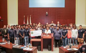 City council honors Homestead High School Broncos varsity football team