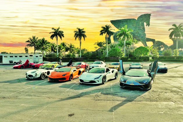 2023 Supercar Saturdays Florida hosted at new site, Gulfstream Park Village, Saturday, February 11th