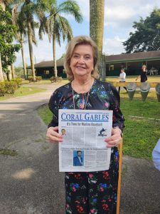 Celebrating birthday with the Coral Gables News