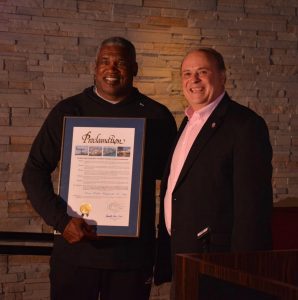Alonzo Highsmith Day declared at UMSHoF&M Bowling Tourney