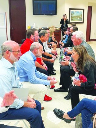 Grove Bank & Trust hosts  SpeedBiz networking meeting