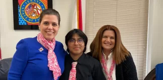 Miami-Dade Days ties, scarves show off NWSA artistry in vibrant pink Miami-Dade Days ties, scarves show off NWSA artistry in vibrant pink