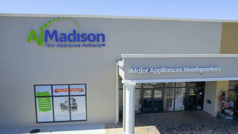 Visit AJ Madison’s Home & Kitchen Appliances Showroom in North Miami