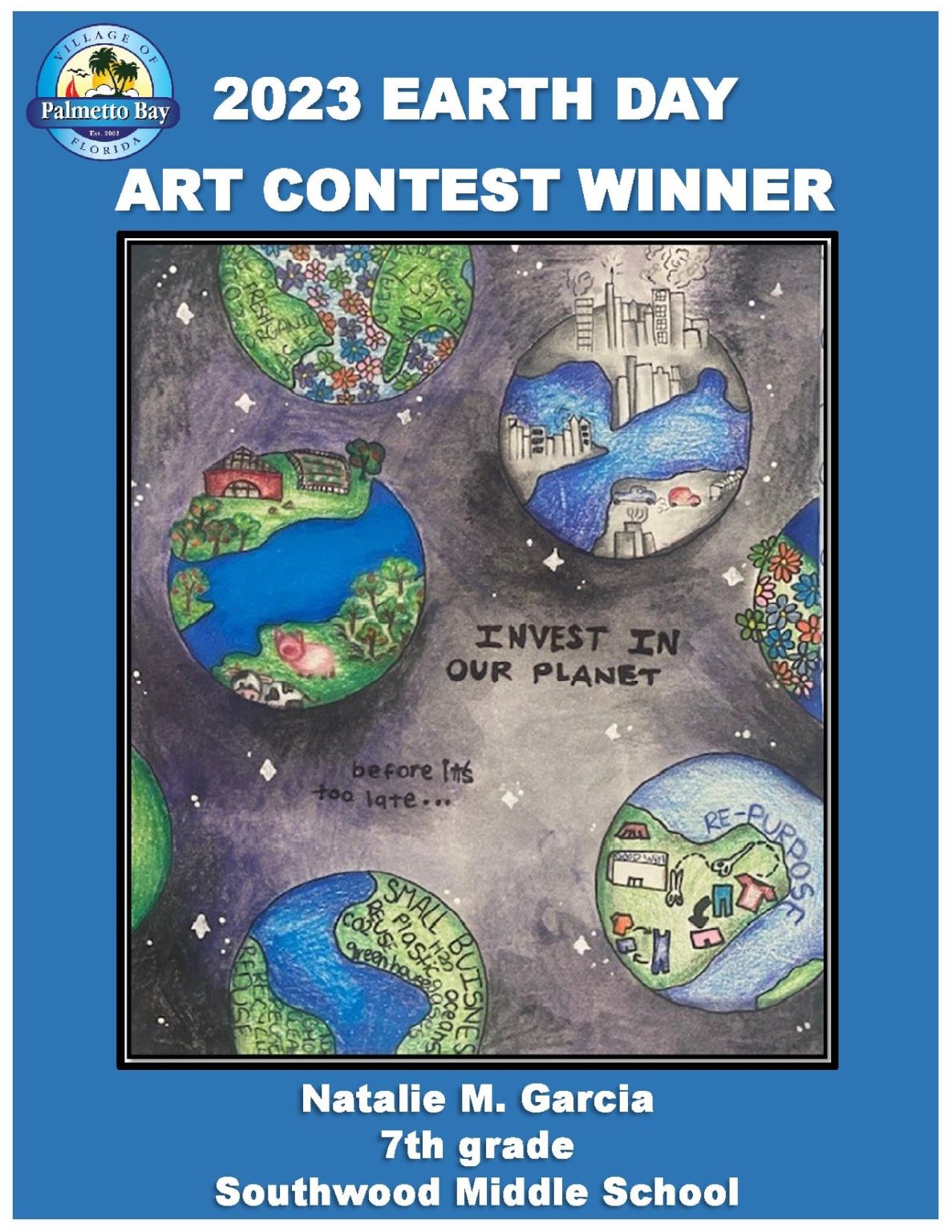 Village’s Earth Day Art Contest winner announced Featured