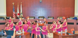 Vice Mayor Guzman recognizes Somerset City Arts School team dancers and cheerleaders Vice Mayor Guzman recognizes Somerset City Arts School team dancers and cheerleaders