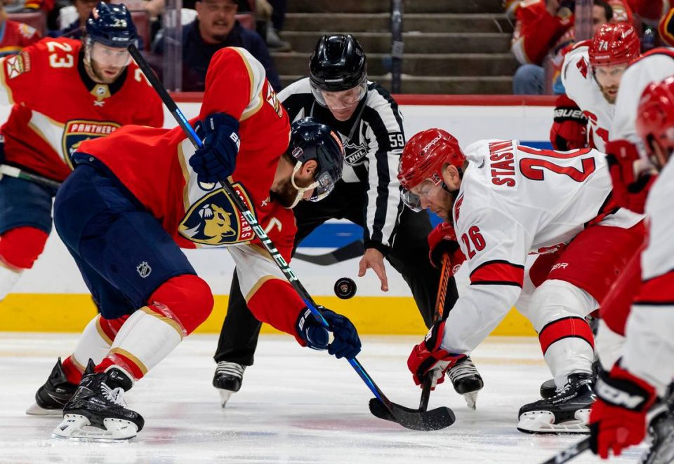 Panthers beat Hurricanes in quadruple OT in Game 1 of Eastern Conference  Final