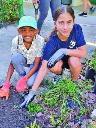 Whigham Elementary’s Eco-Team students take part in planting day