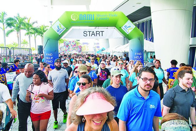 Nami Miami-Dade’s third annual walk for mental health awareness draws more than 2,000 to loan depot park