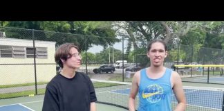 Summer Fun: Josh Enjoys Pickleball with Friends at Tropical Park