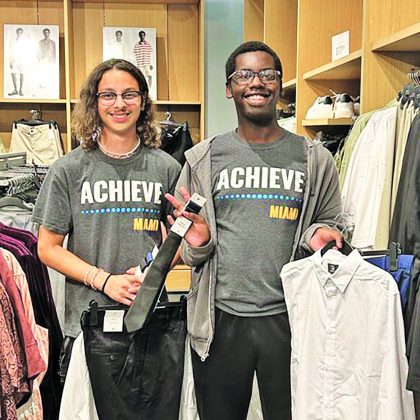 Achieve Miami & Aventura mall team up to host shopping spree and professional development training for at-risk high schoolers