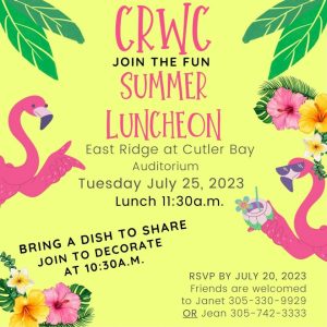 Cutler Ridge Woman’s Club meets despite summer heat