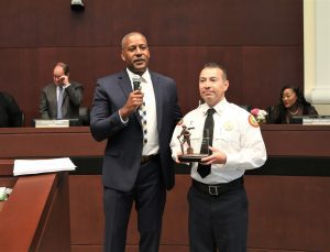 Vice Mayor Guzman honors MDFR Chief Ricardo Centeno for exemplary service