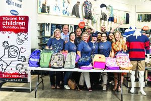 Clothing and school supplies provided to kids in foster care