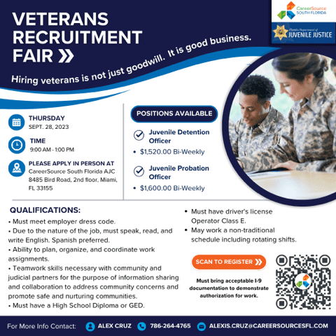 CareerSource South Florida Veterans Recruitment Fair Opens New Doors ...