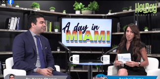 A Day in Miami Host Anabel Hume talks with Dr. Karan Chopra