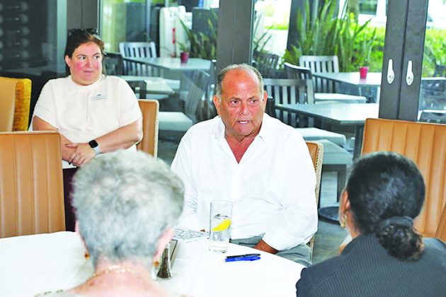 Fl. Senator Jason Pizzo joins speakers from Campbell Property Mgmnt., Hotwire and Interiors by Steven G for association seminar