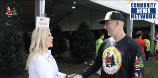 Grant Miller and Mayor Karyn Cunningham visit Santa’s Tree Farm in Palmetto Bay