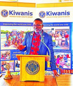 Homestead High principal addresses Kiwanis Club of Homestead-S. Dade