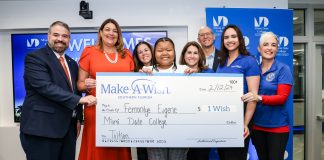 Miami Dade College Student Receives College Tuition Assistance from Make-A-Wish Southern Florida