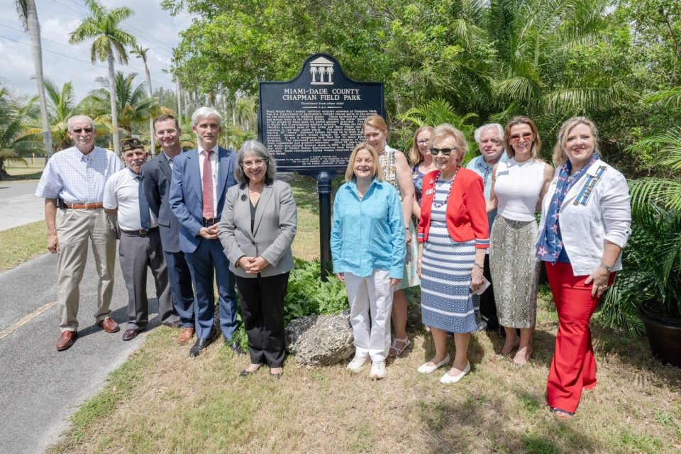 DAR and Miami-Dade Military Museum Team Up to Place Chapman Field Historic...