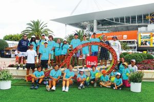 Budding tennis stars visit the Miami Open