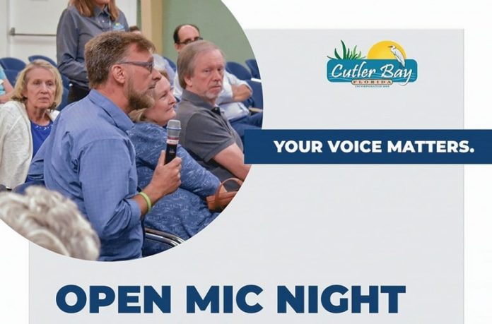 Cutler Bay to host first Open Mic Night of year